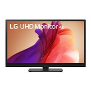 LG 27'' UHD 4K BA45U | 3840 x 2160 | HDR10 | IPS-näyttö, kuva edestä matalalta nähtynä, 27BA45U-B, thumbnail 4